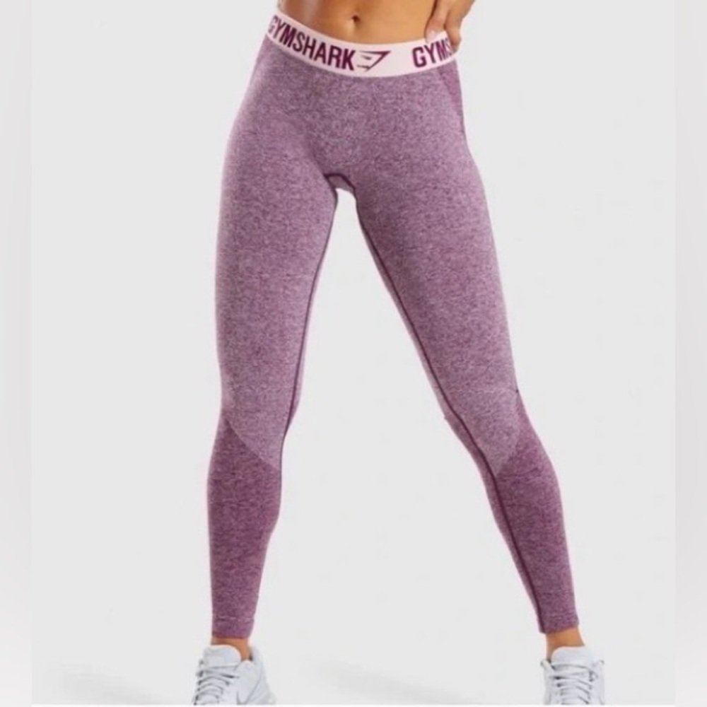 Gymshark Women's Heathered Purple Leggings Size Small